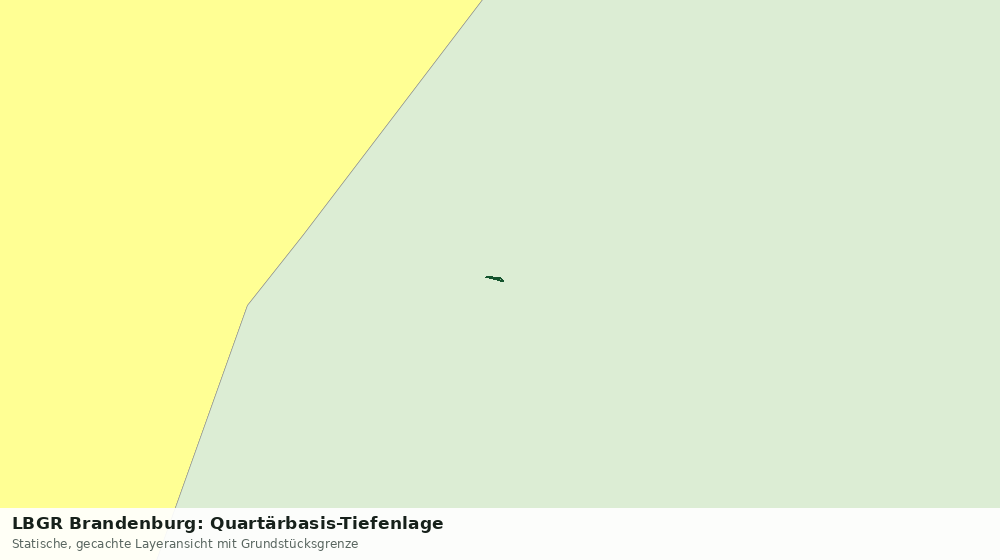 Statische Kartenansicht: LBGR Brandenburg: Quartärbasis-Tiefenlage