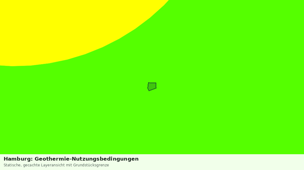 Statische Kartenansicht: Hamburg: Geothermie-Nutzungsbedingungen