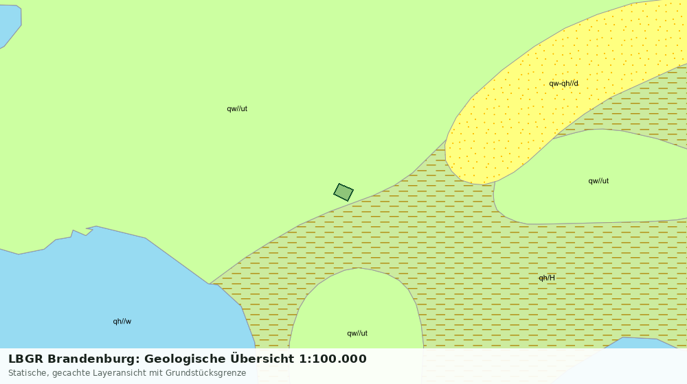 Statische Kartenansicht: LBGR Brandenburg: Geologische Übersicht 1:100.000