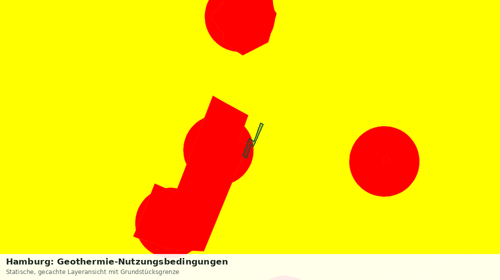 Statische Kartenansicht: Hamburg: Geothermie-Nutzungsbedingungen