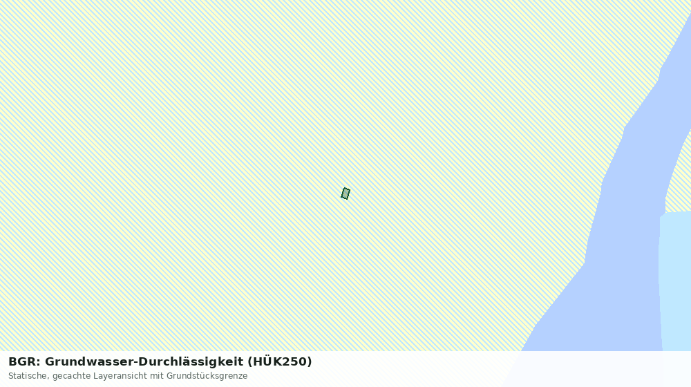 Statische Kartenansicht: BGR: Grundwasser-Durchlässigkeit (HÜK250)