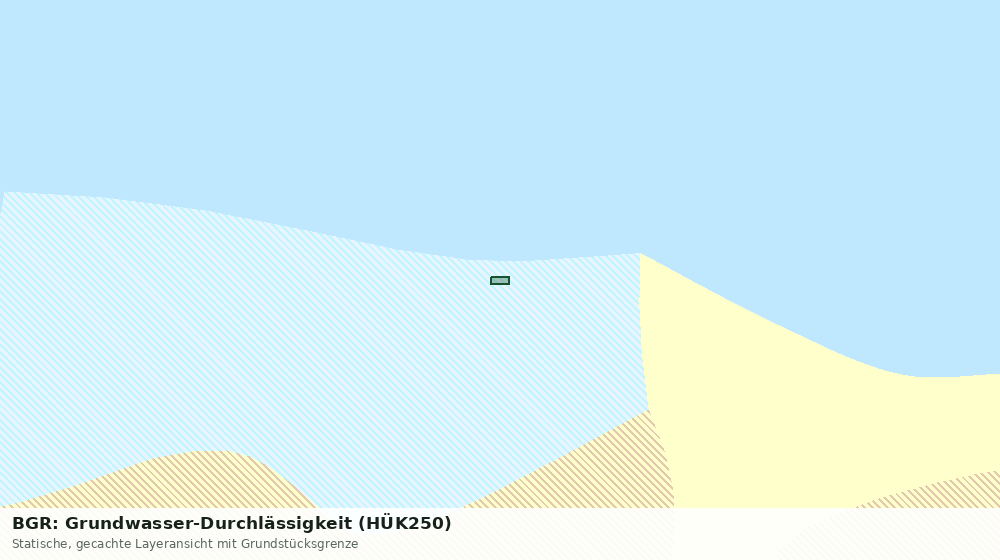 Statische Kartenansicht: BGR: Grundwasser-Durchlässigkeit (HÜK250)