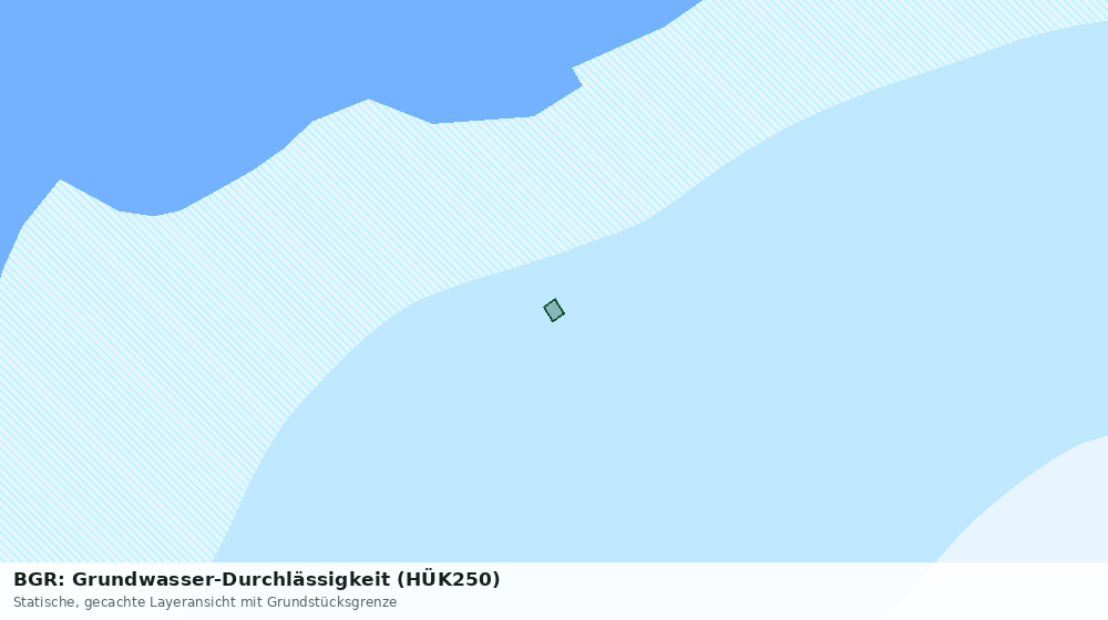 Statische Kartenansicht: BGR: Grundwasser-Durchlässigkeit (HÜK250)