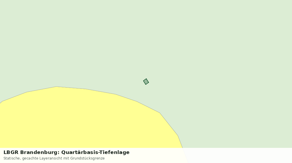 Statische Kartenansicht: LBGR Brandenburg: Quartärbasis-Tiefenlage