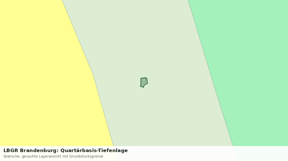 Statische Kartenansicht: LBGR Brandenburg: Quartärbasis-Tiefenlage