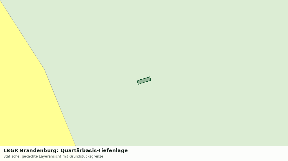 Statische Kartenansicht: LBGR Brandenburg: Quartärbasis-Tiefenlage