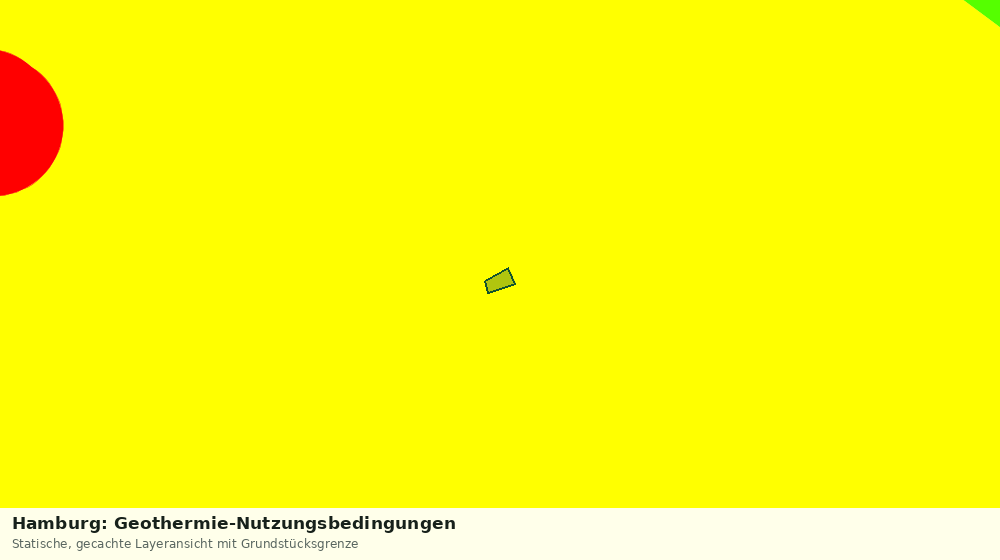 Statische Kartenansicht: Hamburg: Geothermie-Nutzungsbedingungen