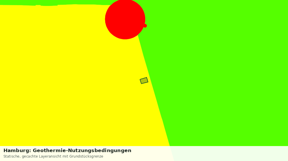 Statische Kartenansicht: Hamburg: Geothermie-Nutzungsbedingungen