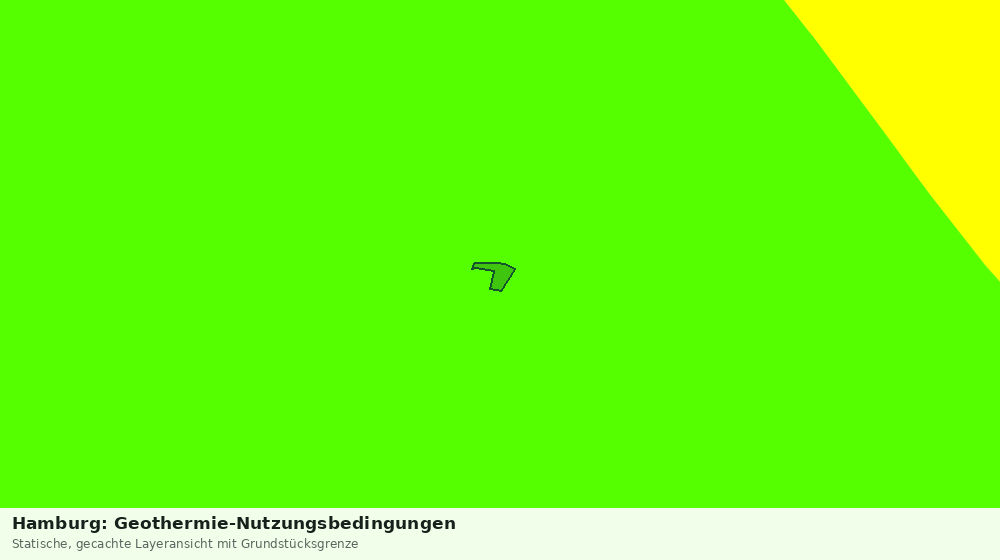 Statische Kartenansicht: Hamburg: Geothermie-Nutzungsbedingungen