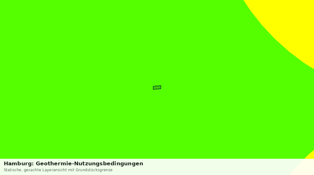 Statische Kartenansicht: Hamburg: Geothermie-Nutzungsbedingungen