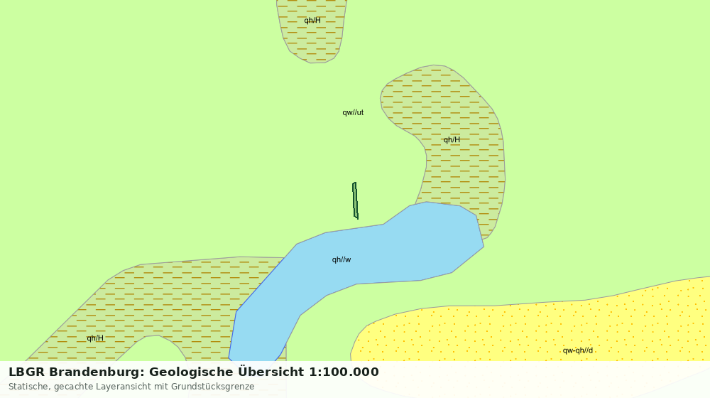 Statische Kartenansicht: LBGR Brandenburg: Geologische Übersicht 1:100.000