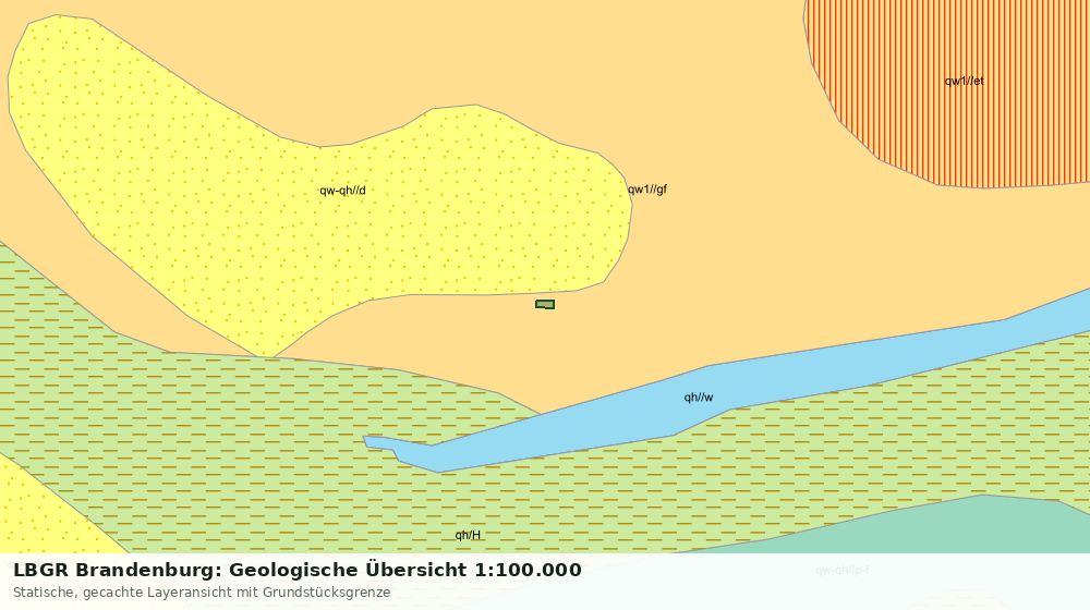 Statische Kartenansicht: LBGR Brandenburg: Geologische Übersicht 1:100.000