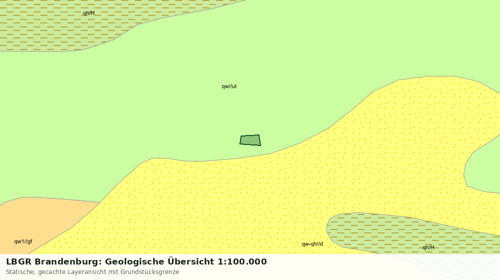 Statische Kartenansicht: LBGR Brandenburg: Geologische Übersicht 1:100.000