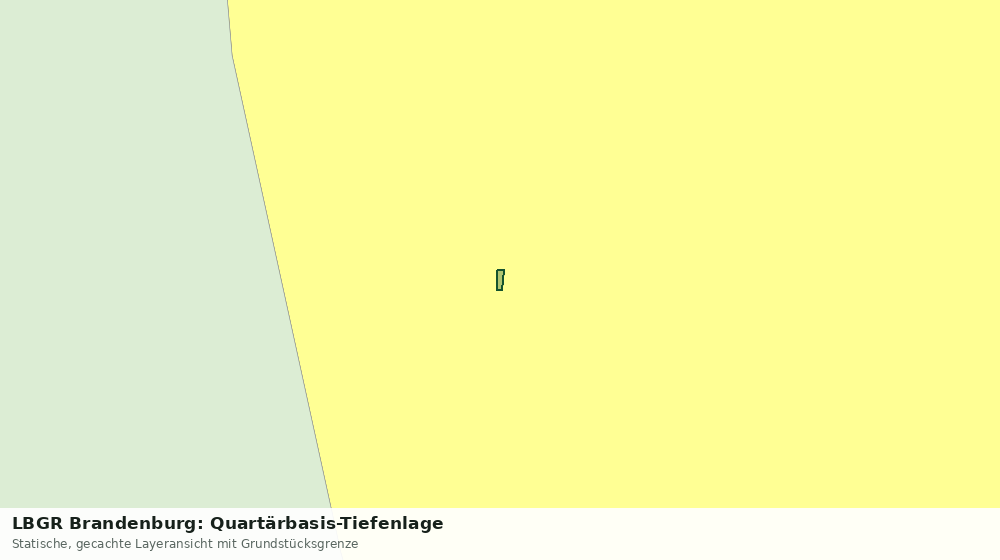 Statische Kartenansicht: LBGR Brandenburg: Quartärbasis-Tiefenlage