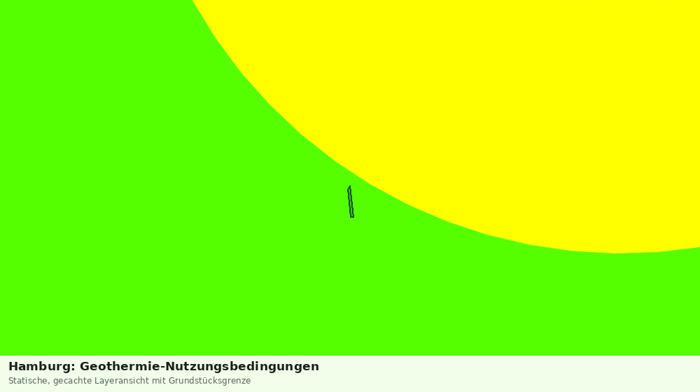 Statische Kartenansicht: Hamburg: Geothermie-Nutzungsbedingungen