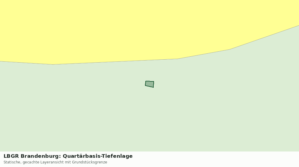 Statische Kartenansicht: LBGR Brandenburg: Quartärbasis-Tiefenlage