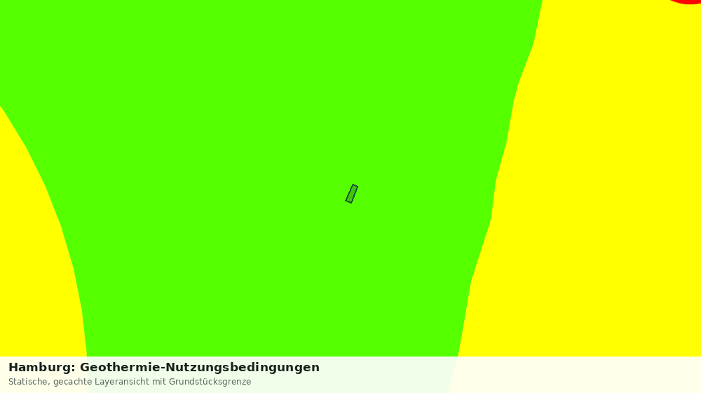 Statische Kartenansicht: Hamburg: Geothermie-Nutzungsbedingungen
