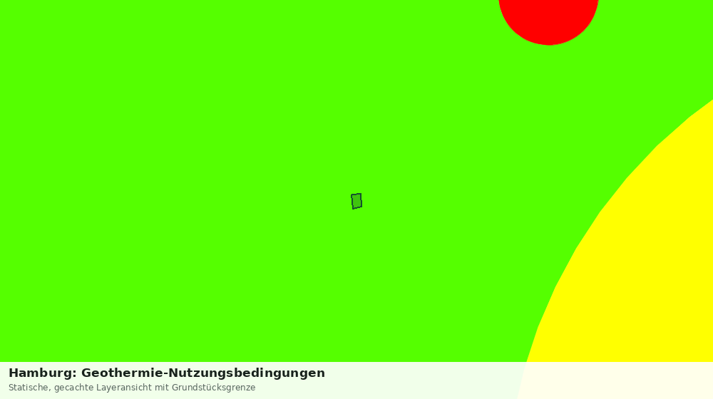 Statische Kartenansicht: Hamburg: Geothermie-Nutzungsbedingungen