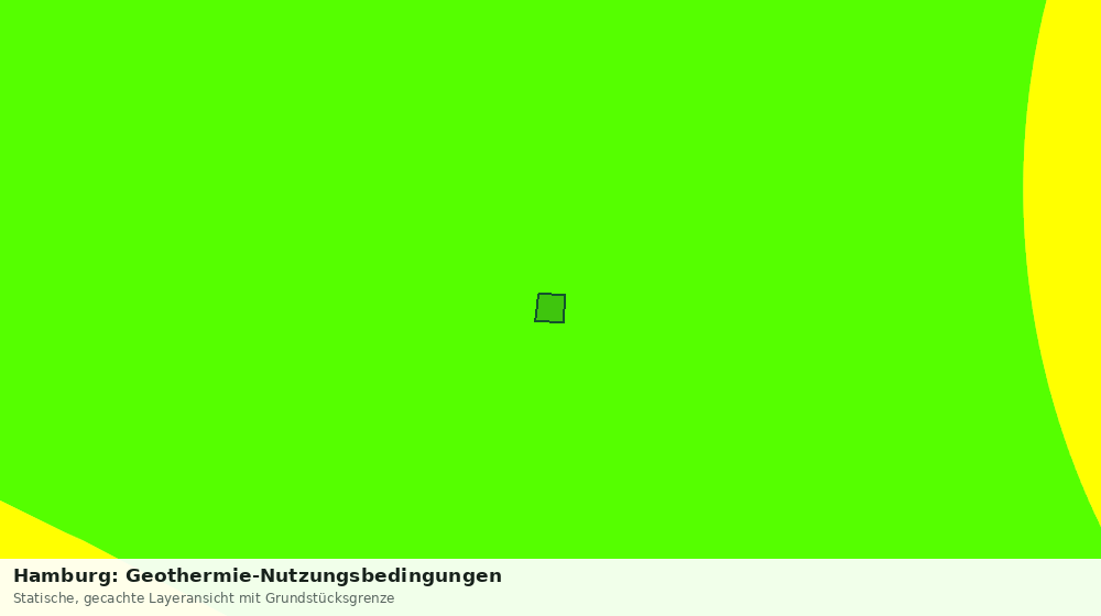 Statische Kartenansicht: Hamburg: Geothermie-Nutzungsbedingungen