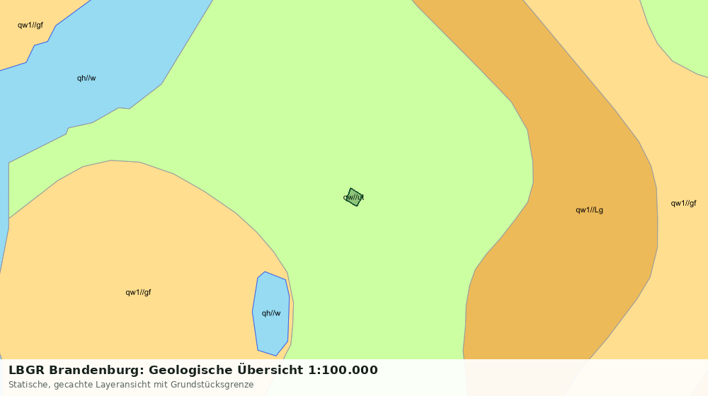 Statische Kartenansicht: LBGR Brandenburg: Geologische Übersicht 1:100.000