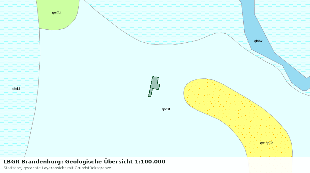 Statische Kartenansicht: LBGR Brandenburg: Geologische Übersicht 1:100.000