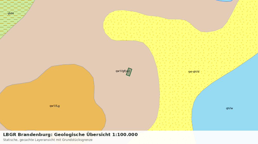 Statische Kartenansicht: LBGR Brandenburg: Geologische Übersicht 1:100.000