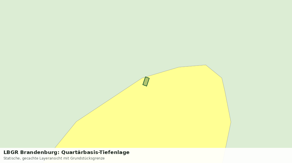 Statische Kartenansicht: LBGR Brandenburg: Quartärbasis-Tiefenlage