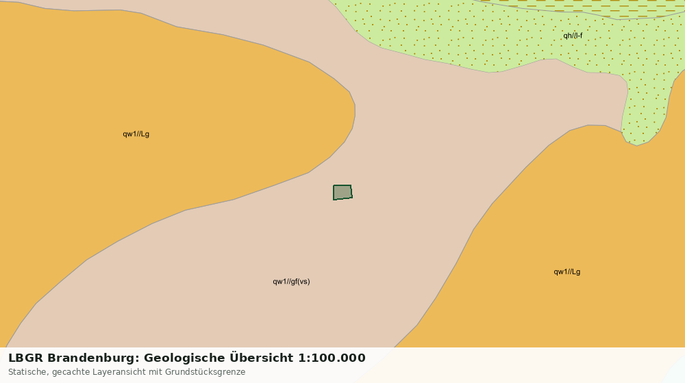 Statische Kartenansicht: LBGR Brandenburg: Geologische Übersicht 1:100.000