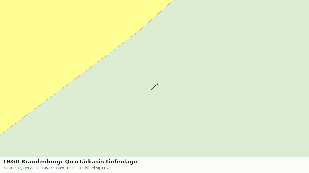 Statische Kartenansicht: LBGR Brandenburg: Quartärbasis-Tiefenlage