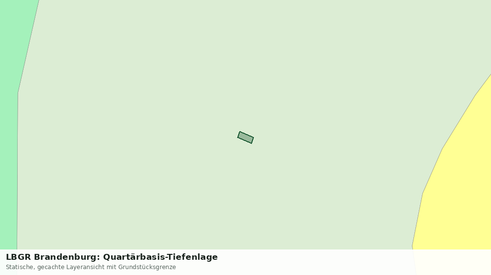 Statische Kartenansicht: LBGR Brandenburg: Quartärbasis-Tiefenlage