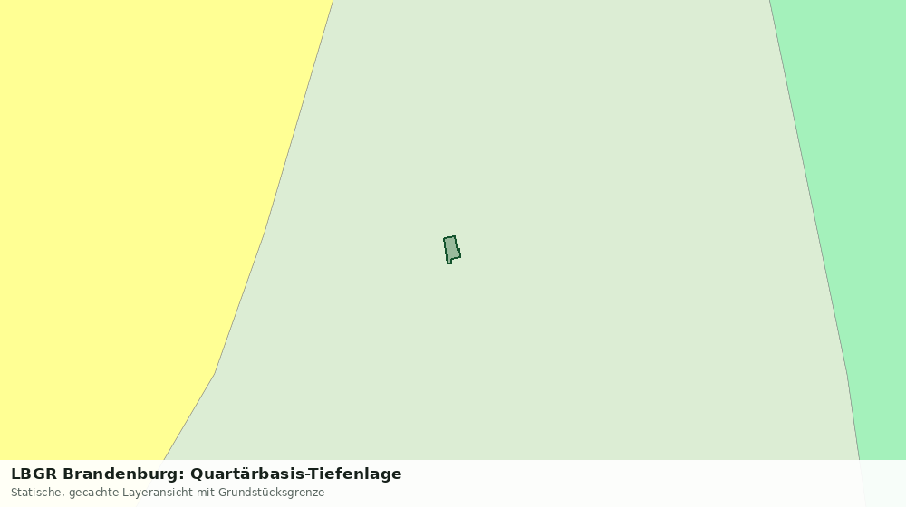 Statische Kartenansicht: LBGR Brandenburg: Quartärbasis-Tiefenlage
