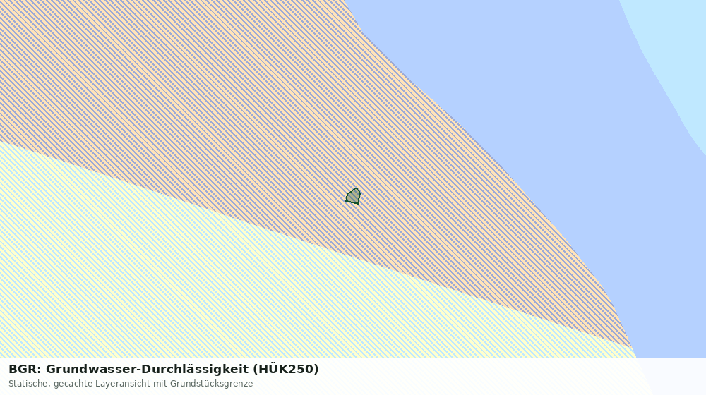 Statische Kartenansicht: BGR: Grundwasser-Durchlässigkeit (HÜK250)