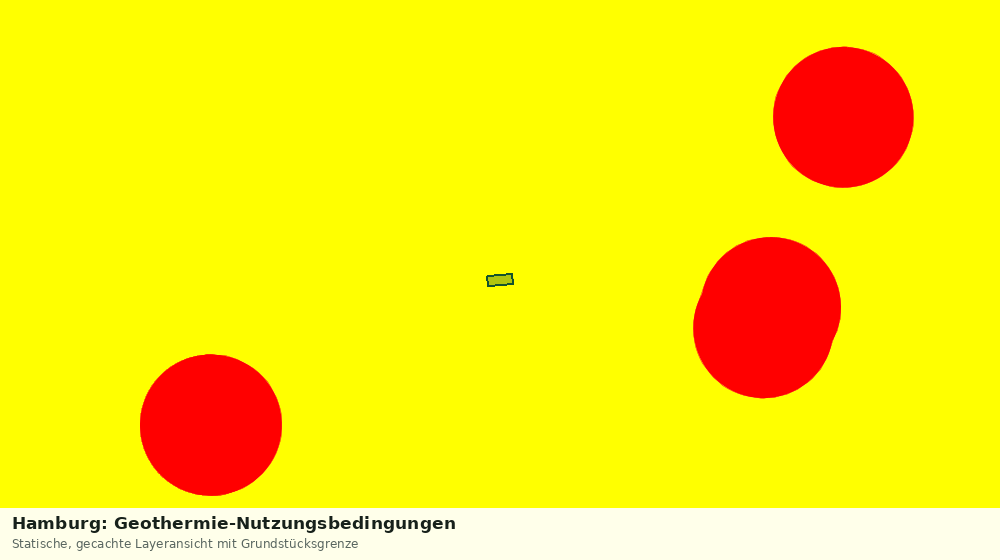Statische Kartenansicht: Hamburg: Geothermie-Nutzungsbedingungen