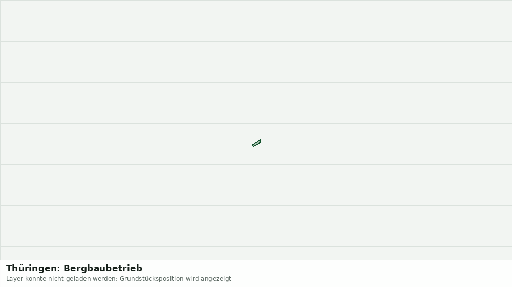 Statische Kartenansicht: Thüringen: Bergbaubetrieb