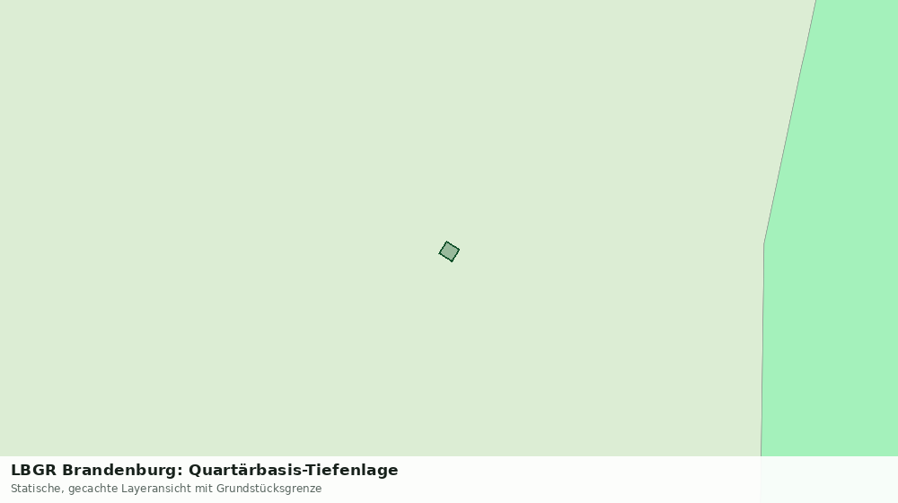 Statische Kartenansicht: LBGR Brandenburg: Quartärbasis-Tiefenlage