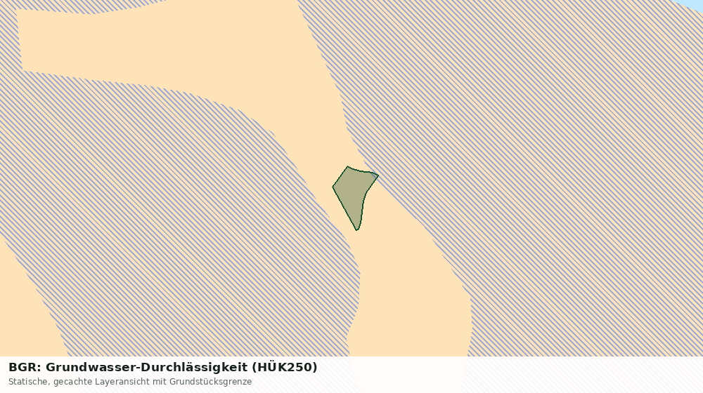Statische Kartenansicht: BGR: Grundwasser-Durchlässigkeit (HÜK250)