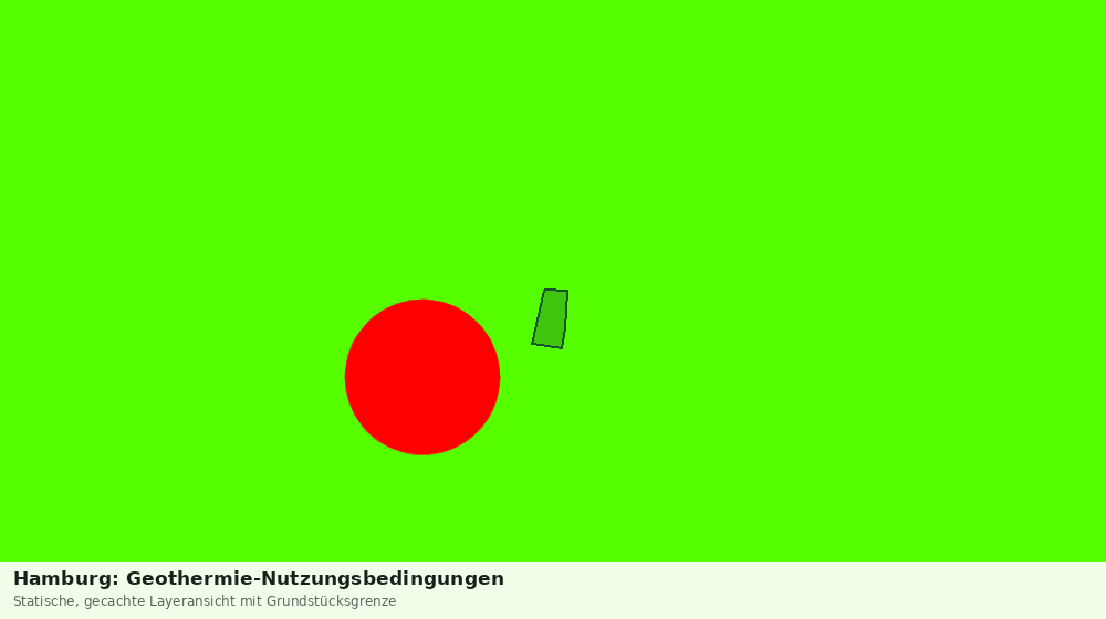 Statische Kartenansicht: Hamburg: Geothermie-Nutzungsbedingungen