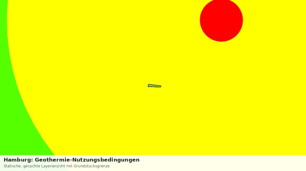 Statische Kartenansicht: Hamburg: Geothermie-Nutzungsbedingungen