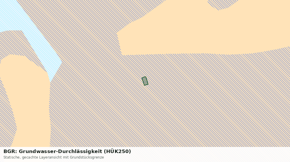 Statische Kartenansicht: BGR: Grundwasser-Durchlässigkeit (HÜK250)