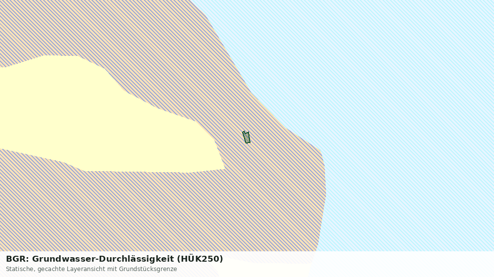 Statische Kartenansicht: BGR: Grundwasser-Durchlässigkeit (HÜK250)