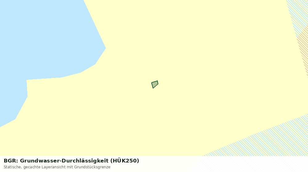 Statische Kartenansicht: BGR: Grundwasser-Durchlässigkeit (HÜK250)