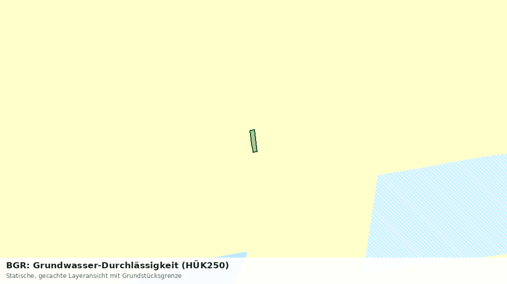 Statische Kartenansicht: BGR: Grundwasser-Durchlässigkeit (HÜK250)