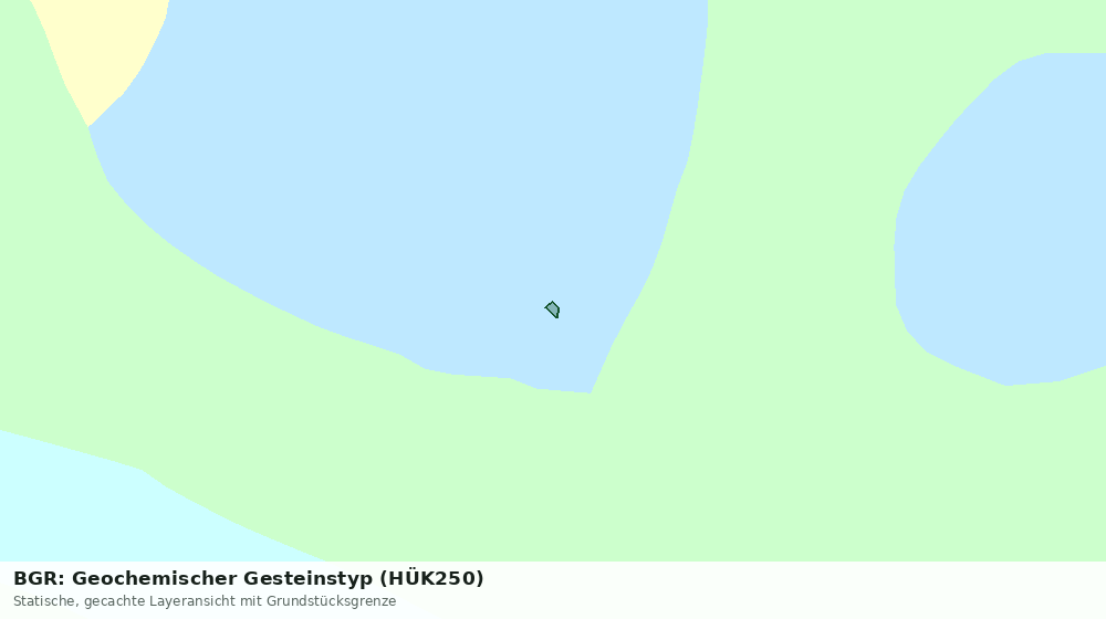 Statische Kartenansicht: BGR: Geochemischer Gesteinstyp (HÜK250)