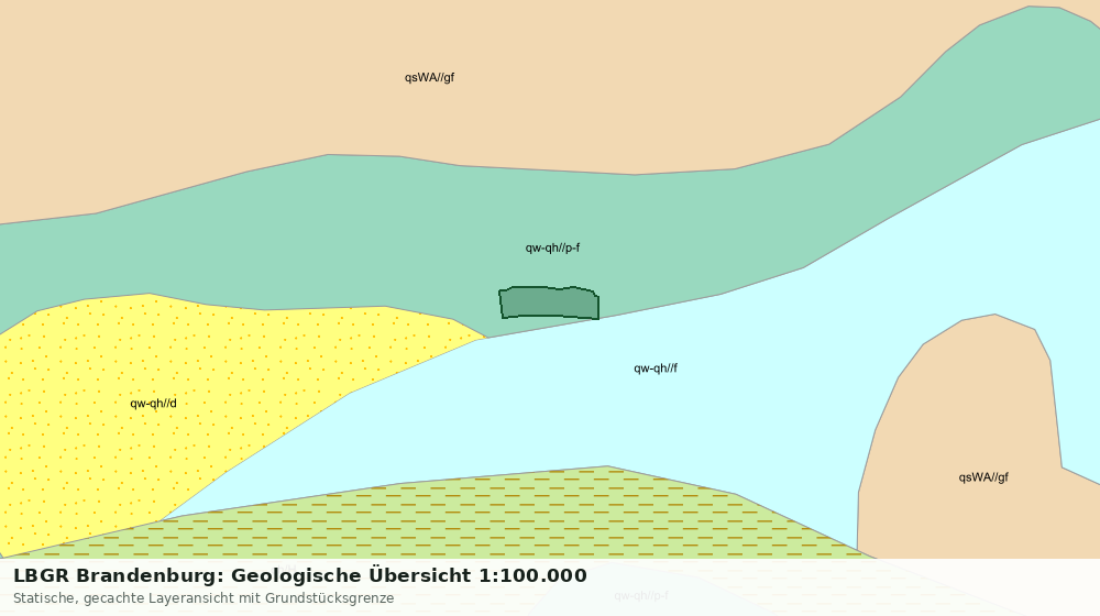Statische Kartenansicht: LBGR Brandenburg: Geologische Übersicht 1:100.000