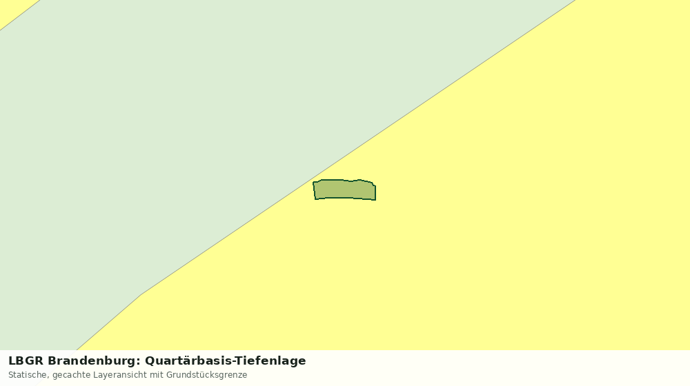 Statische Kartenansicht: LBGR Brandenburg: Quartärbasis-Tiefenlage