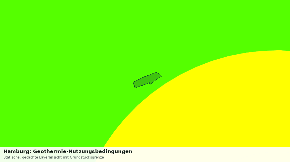 Statische Kartenansicht: Hamburg: Geothermie-Nutzungsbedingungen
