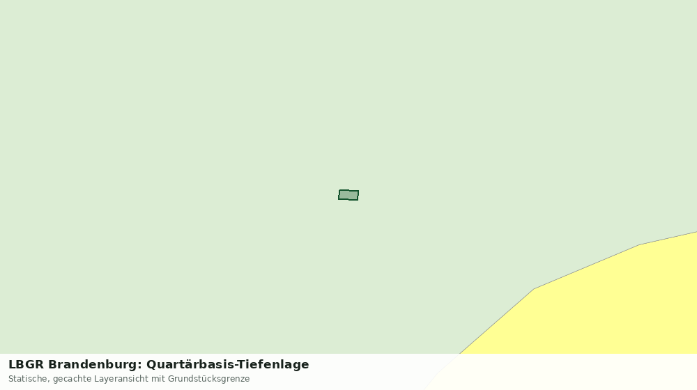 Statische Kartenansicht: LBGR Brandenburg: Quartärbasis-Tiefenlage