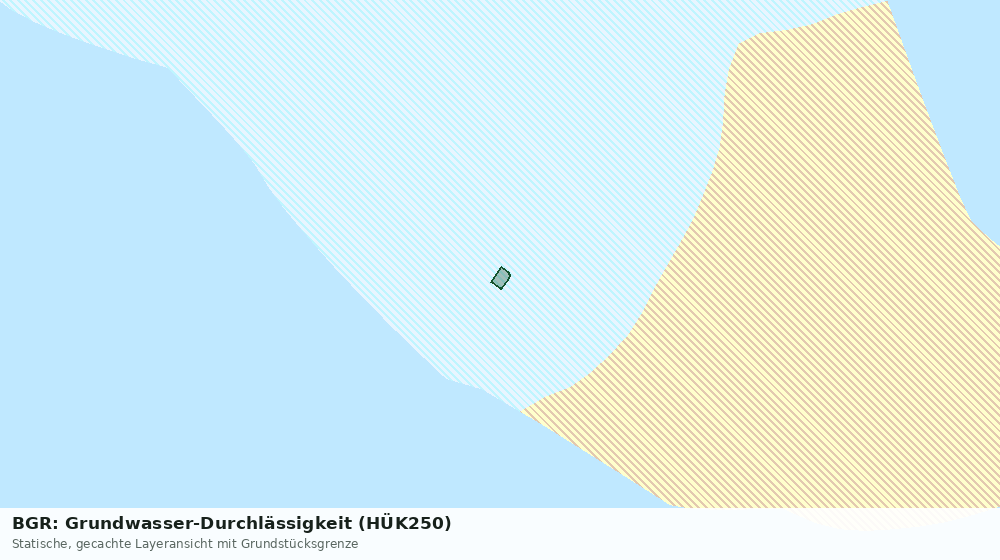 Statische Kartenansicht: BGR: Grundwasser-Durchlässigkeit (HÜK250)