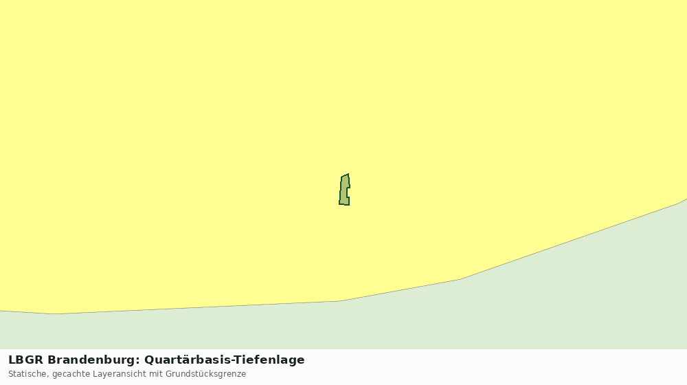 Statische Kartenansicht: LBGR Brandenburg: Quartärbasis-Tiefenlage