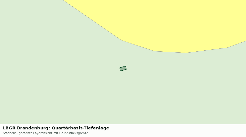 Statische Kartenansicht: LBGR Brandenburg: Quartärbasis-Tiefenlage